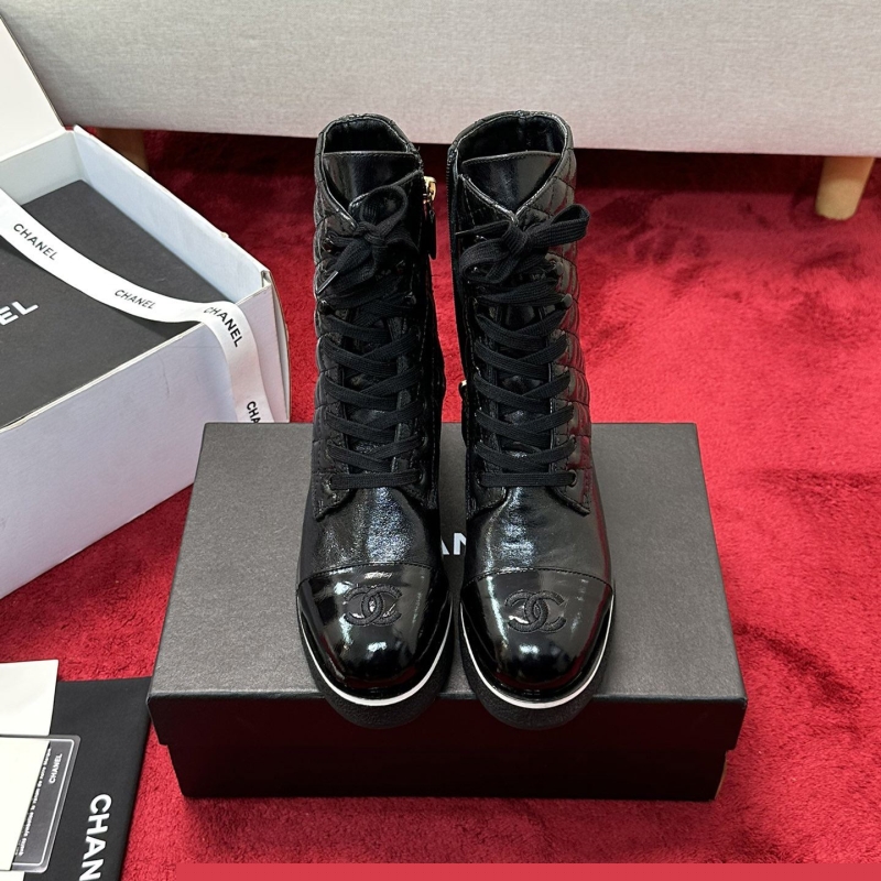Ch*el leather shoes